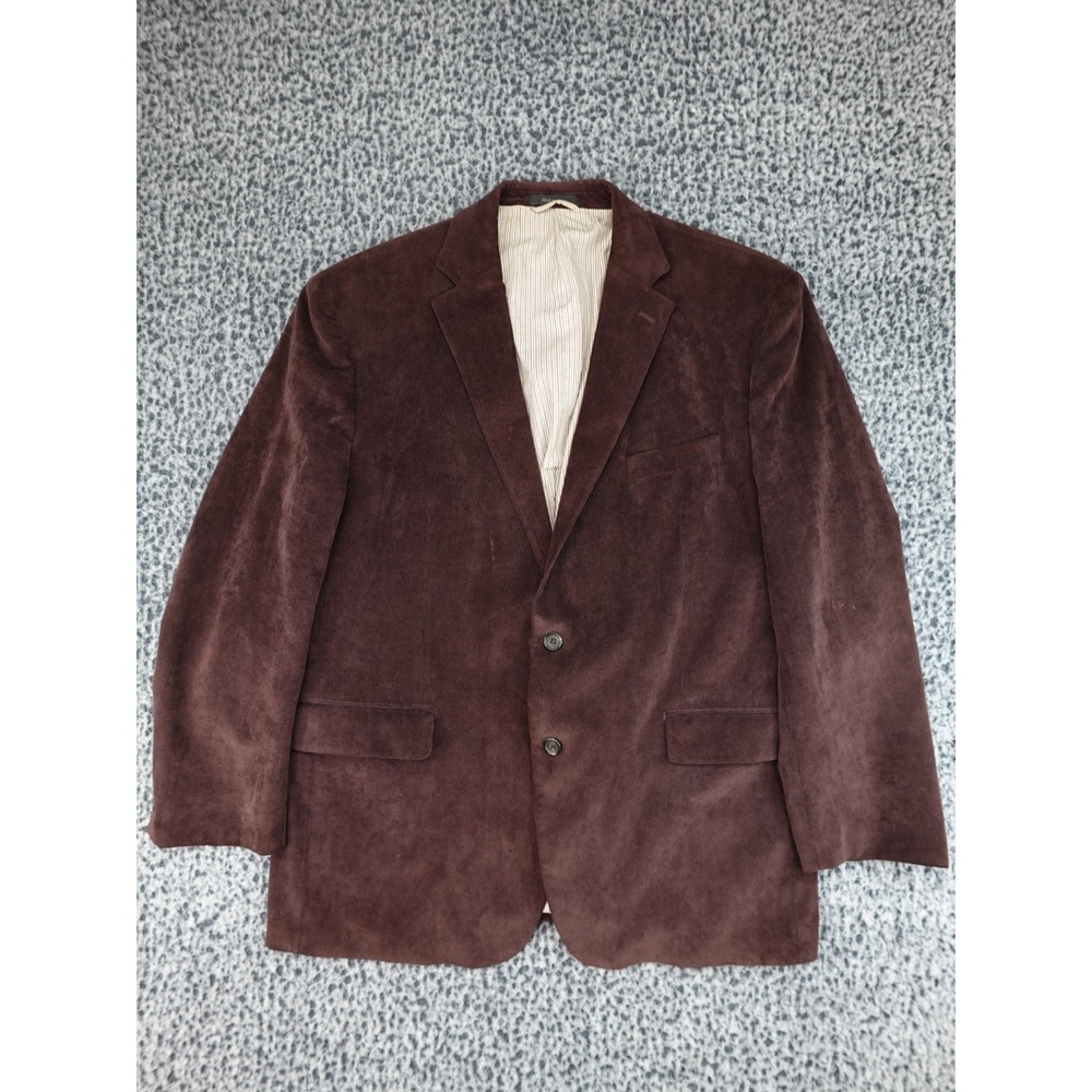 Lauren Ralph Lauren Blazer Mens 48R Brown Corduroy 2-Button Sport Coat 12045